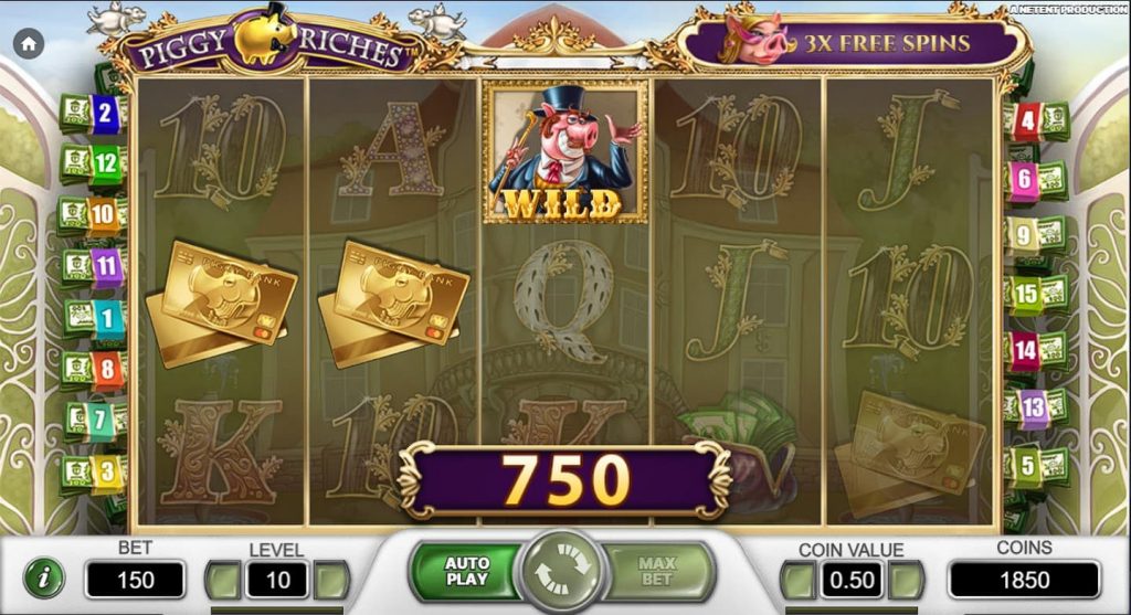 How to Play Piggy Riches slot machine by NetEnt